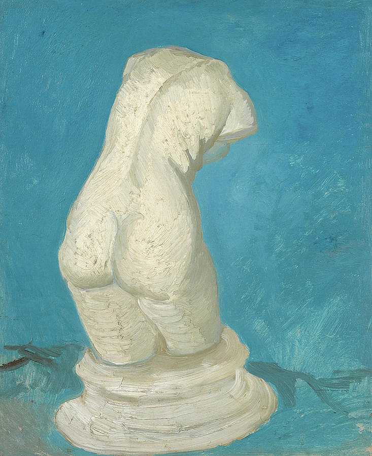 维纳斯的躯干，石膏雕像`Torso of Venus, Plaster Statuette by Vincent van Gogh