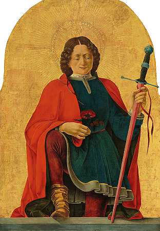 圣弗洛里安，1473-1474年`Saint Florian, 1473-1474 by Francesco del Cossa