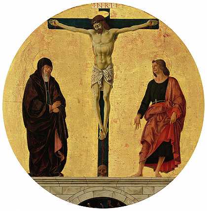 《受难记》，1473-1474年`The Crucifixion, 1473-1474 by Francesco del Cossa