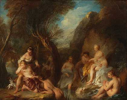 戴安娜与卡利斯托`Diana and Callisto (1725~1728) by François Lemoyne