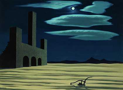 犁和月亮`The Plough and the Moon by George Copeland Ault
