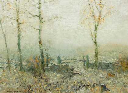 林边`Edge of the Woods (circa 1910) by Bruce Crane