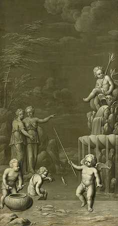 陷阱`The Catch (1734) by Hendrik Carré II