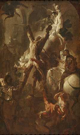 圣安德鲁的殉难`Das Martyrium des heiligen Andreas (1760) by Franz Anton Maulbertsch