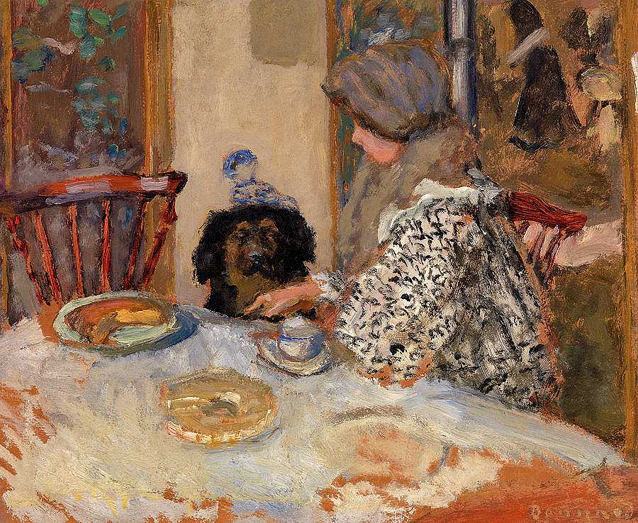 带狗的女人，1908年`Woman with Dog, 1908 by Pierre Bonnard