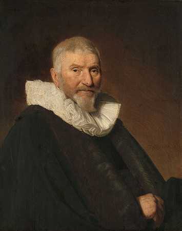 约翰·范·肖特博什（约1564-1654）。哈勒姆市议员兼议员`Johan van Schoterbosch (ca. 1564~1654). Councillor and Alderman of Haarlem (1647) by Johannes Cornelisz Verspronck