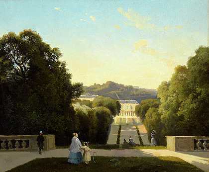 圣克劳德，1835年`Saint-Cloud, 1835 by Constant Troyon