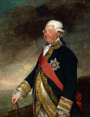 爱德华·休斯中将，1780年`Vice-Admiral Edward Hughes, 1780 by Gilbert Stuart