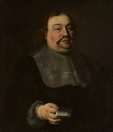 男子肖像`Portrait of a man by Johann Heinrich Am Ende
