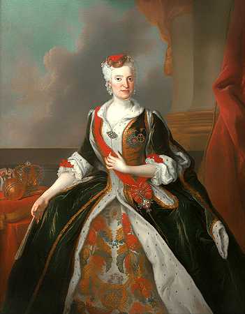 奥地利玛丽亚·约瑟夫肖像`Portrait of Maria Josepha of Austria