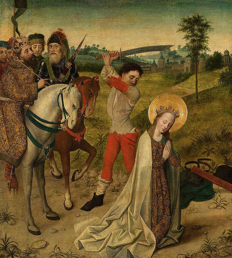 圣凯瑟琳斩首`Decapitation of Saint Catherine by Old Master
