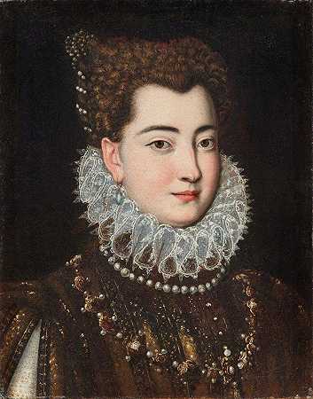 克莱莉亚·法尔内塞肖像`Portrait Of Clelia Farnese by Scipione Pulzone