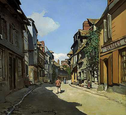 本弗勒巴沃街`Rue de la Bavole Honfleur
