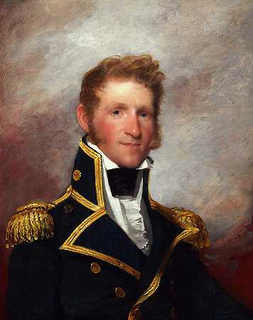 托马斯·麦克多诺准将，1815-1818`Commodore Thomas Macdonough, 1815-1818 by Gilbert Stuart