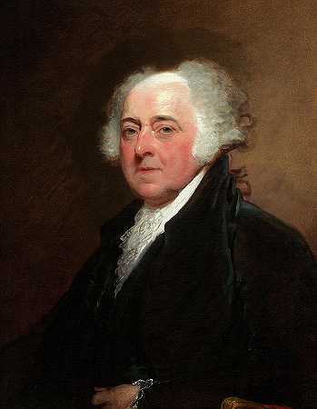 约翰·亚当斯，1800-1815年`John Adams, 1800-1815 by Gilbert Stuart