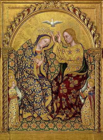 圣母加冕礼，1420年`Coronation of the Virgin, 1420 by Gentile da Fabriano