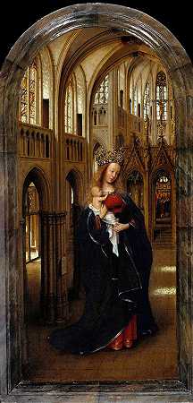 教堂里的圣母`The Madonna in the Church (circa 1438) by Jan van Eyck