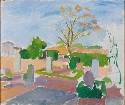 基督教徒墓地`Graveyard, Christiansø (1911~1913) by Karl Isakson