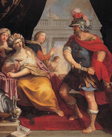 尤利西斯与西塞`Ulysses and Circe (1650 circa ~ 1655) by Giovanni Andrea Sirani