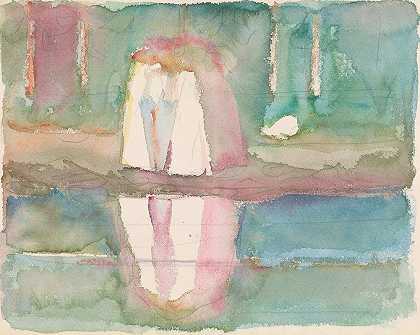 Kvinner påstranden，Åsgårdstrand`Kvinner på stranden, Åsgårdstrand (1920) by Edvard Munch