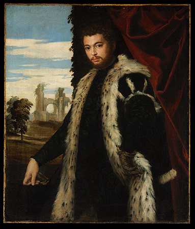 男人肖像`Portrait of a Man by Paolo Veronese