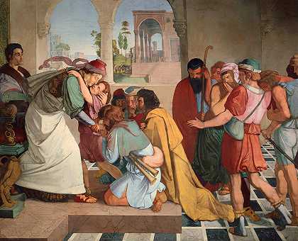约瑟夫向他的兄弟们展示了自己`Joseph Reveals Himself to His Brothers