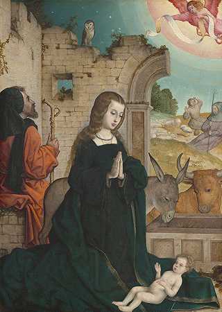 基督降生记`The Nativity (c. 1508~1519) by Juan de Flandes