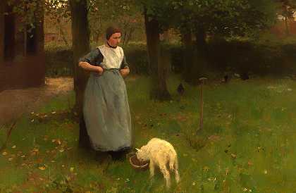 带羔羊的女人`Woman with a Lamb