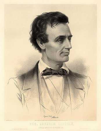 总统候选人亚伯拉罕·林肯1860`Candidate for the Presidency Abraham Lincoln 1860