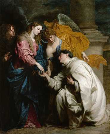 被祝福的赫尔曼·约瑟夫的幻象`The Vision of the Blessed Hermann Joseph (1629~1630) by Anthony van Dyck