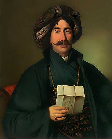 穿着奥斯曼长裙的男人`Man in Ottoman Dress