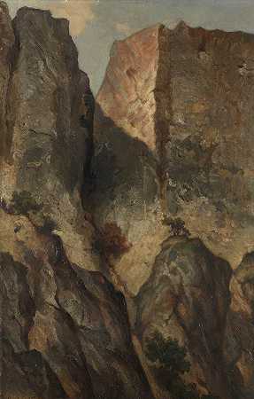 阿科纳角`Cape Arkona (1895) by Eugen Felix Prosper Bracht
