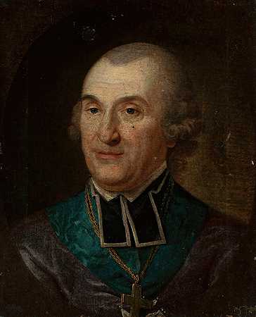 卡米亚涅茨主教亚当·克拉西恩斯基的画像`Portrait of Adam Krasiński, bishop of Kamyanets by Mateusz Tokarski