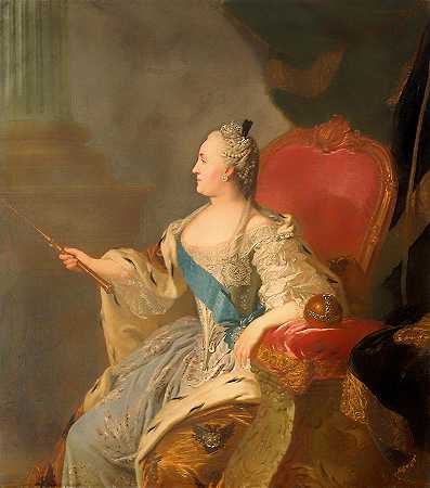 凯瑟琳二世画像`Portrait of Catherine II
