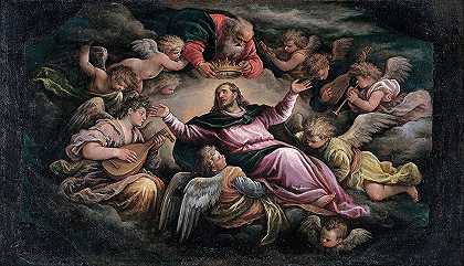 荣耀的基督`Christ in Glory by Francesco Bassano the Younger