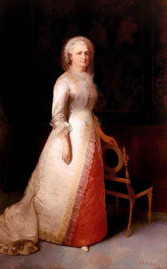 玛莎·丹德里奇·卡斯蒂斯华盛顿`Martha Dandridge Custis Washington
