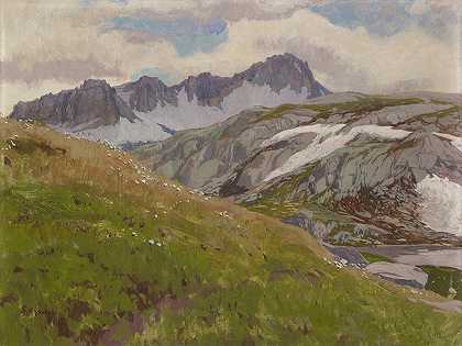 阿尔卑斯山`Alp by Régnault Sarasin