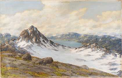 冰川景观`View over the glacier by Halvor Halvorsen