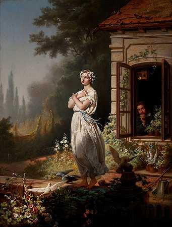 早上的佐西亚`Zosia in the Morning (1863) by Leonard Ludwik Straszyński