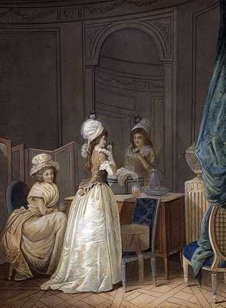 花束`Le Bouquet (1780) by Jean-Baptiste Mallet
