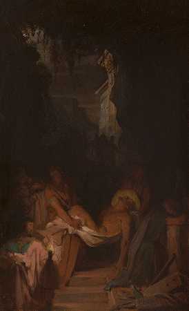 埋葬`The Entombment (1872) by Pierre-Nicolas Brisset