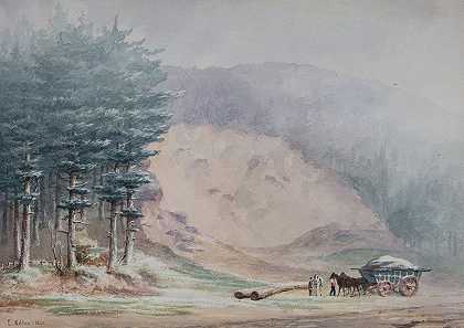 砾石坑，雷德纳尔`Gravel Pit, Rednal (1852) by Elijah Walton