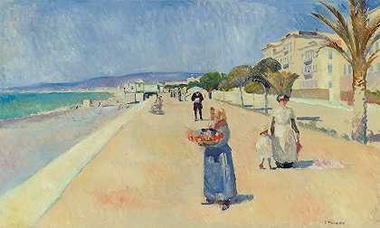 Morgen PåPromenade des English（早上在Promenade des English）`Morgen På Promenade Des Anglais (Morning On The Promenade Des Anglais) (1891) by Edvard Munch