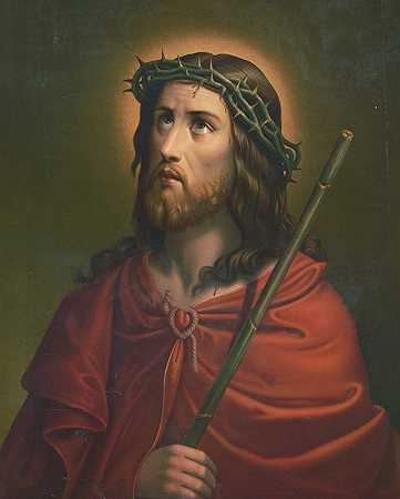 带荆棘冠冕的耶稣`Jesus with crown of thorns (1890)