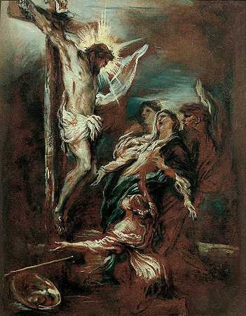 钉死在十字架上`Crucifixion (circa 1660) by Giovanni Benedetto Castiglione