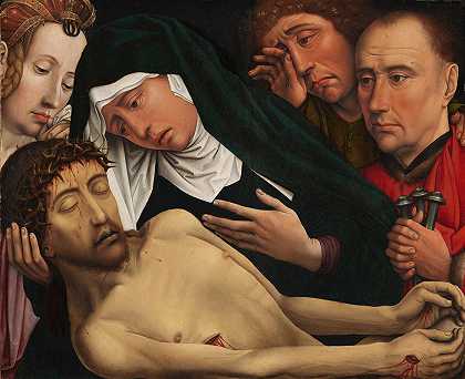 基督的哀歌`The Lamentation of Christ (c. 1510 ~ c. 1515) by Colijn de Coter