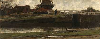 被截断的风车`The Truncated Windmill (1872) by Jacob Maris