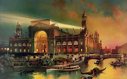 1892年芝加哥伊利诺伊哥伦比亚世界博览会`World Columbian Exposition – Chicago Illinois 1892