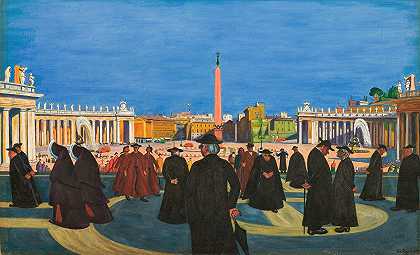 教皇死了`É Morto il Papa (1938~41) by Ludvig Ravensberg