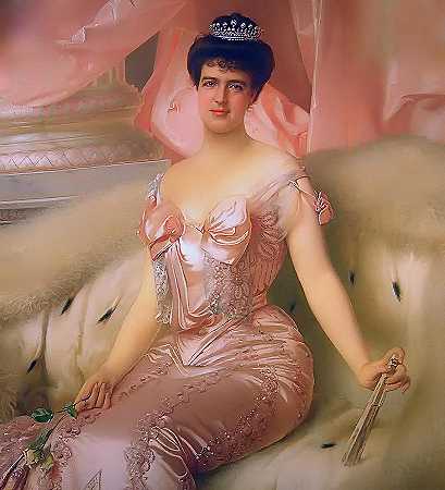 艾米莉·德奥尔良肖像`Portrait of Amelie d\’Orleans